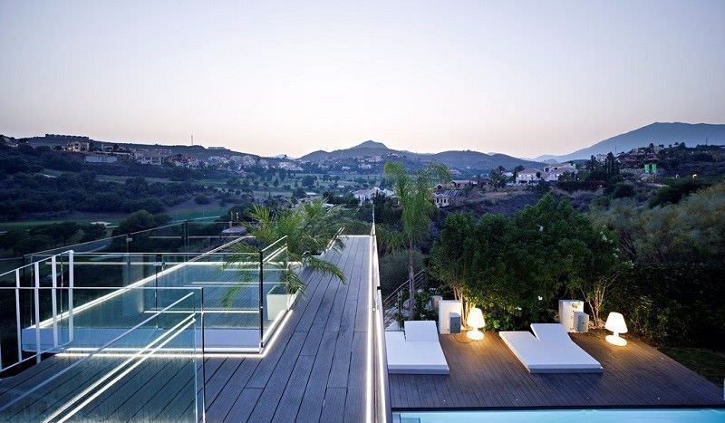 **Modern villa with  golf and sea views