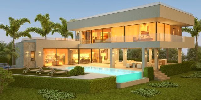 Luxurious project of villas with sea views 