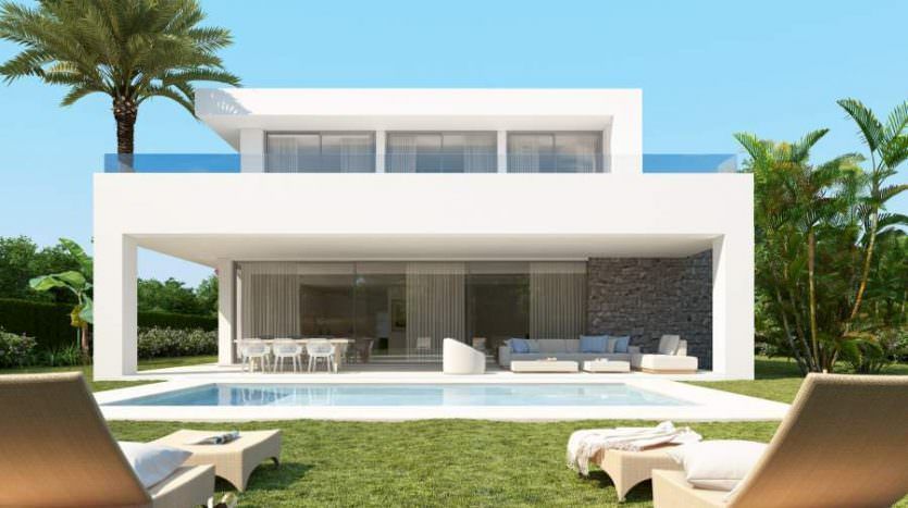 Villas de nueva construcción con vistas al mar 