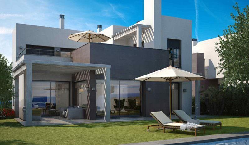 Modern Style villas with sea views