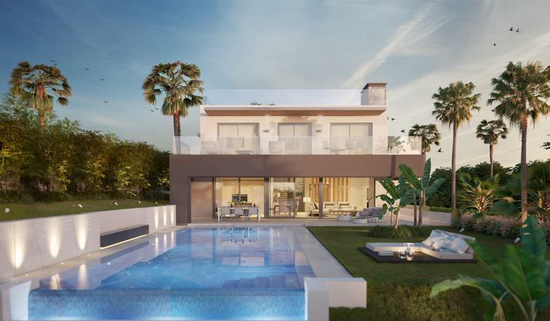 Modern villa on the golf valley