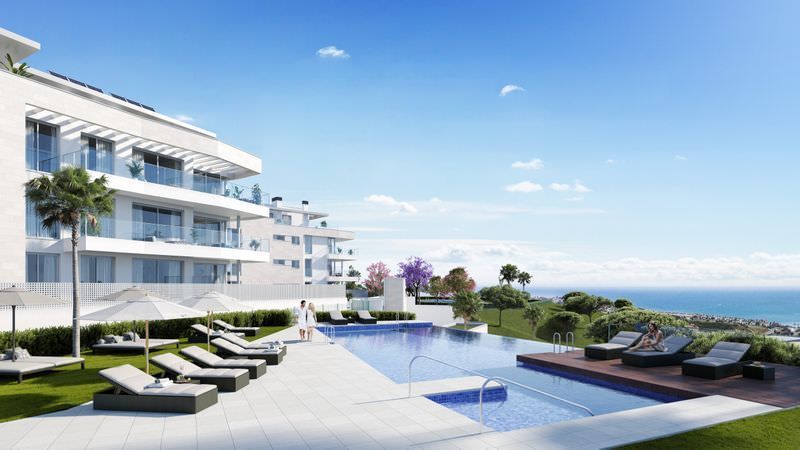 Modern apartments with sea views