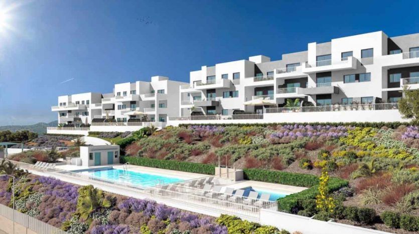 New development with apartments in Benalmádena Costa 
