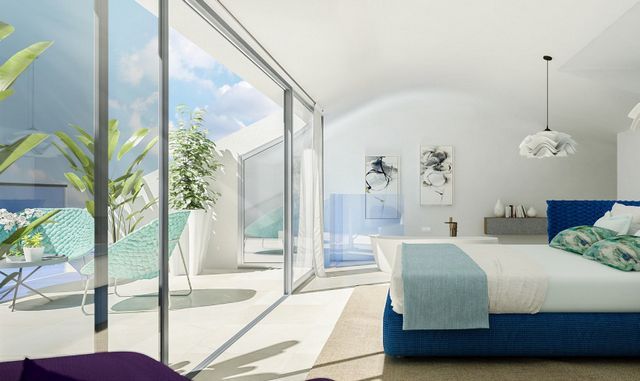 New project of modern apartments with panoramic sea views on Benalmadena Coast 