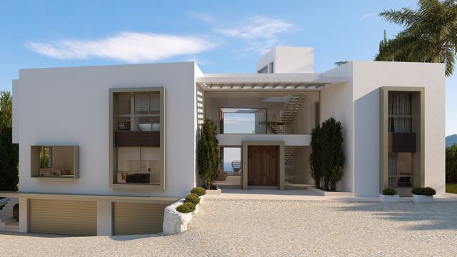 Unbelievable newly built modern villa with sea views 